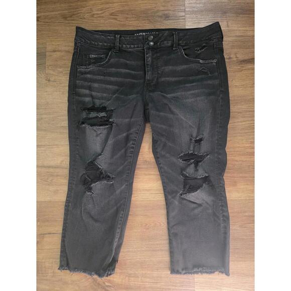 American Eagle Outfitters Denim - Plus Size American Eagle Artist Crop Jeans